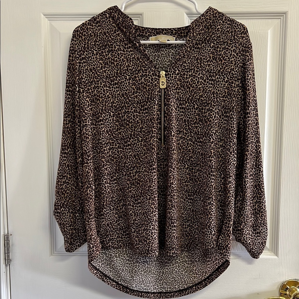 Michael Kors Leopard Print Women's Top